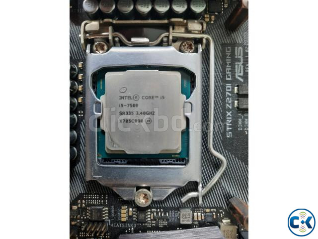 Core I5-7500 Msi B250M Geil 8gb DDR4 blue led large image 1