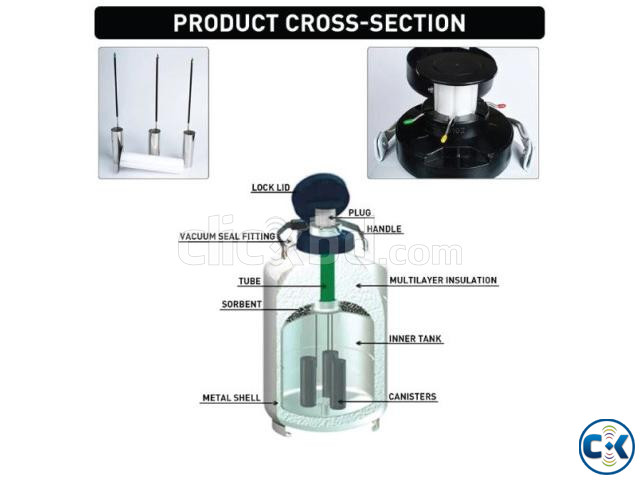 10 Liter Liquid Nitrogen Container large image 2