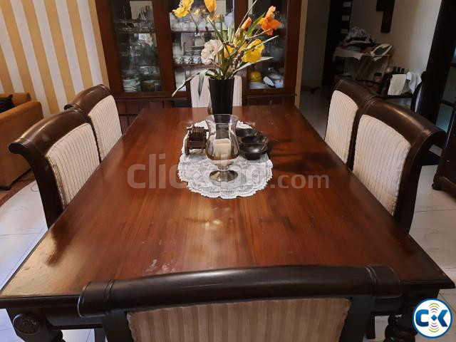 Attractive Victorian Wooden 6 Seater Dining Table Woodmarc  large image 0