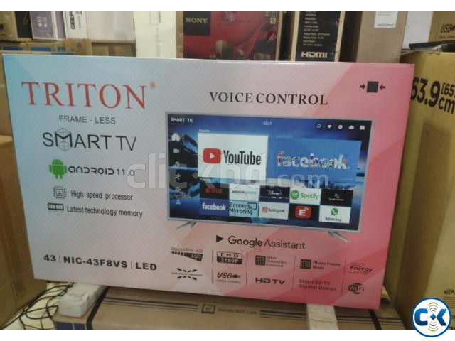 43 inch TRITON NIC-43F8VS 4K ANDROID AIR REMOTE TV large image 2