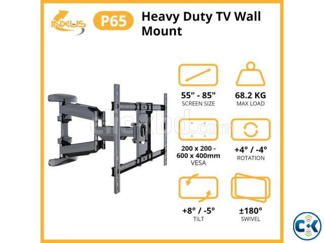 NB P65 Heavy Duty TV Bracket 55 -85 inch Wall Mount large image 1