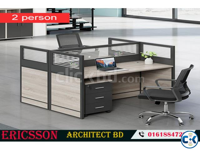 2 Person Workstation Desk large image 0