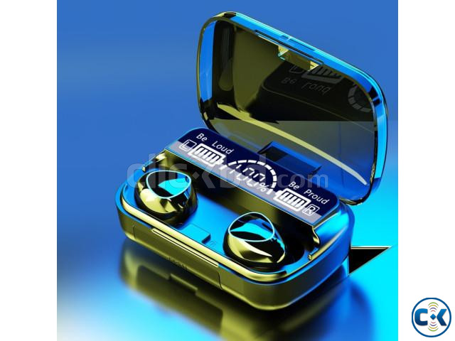 M10 True Wireless Earbuds with 9D sound and LED Display large image 0