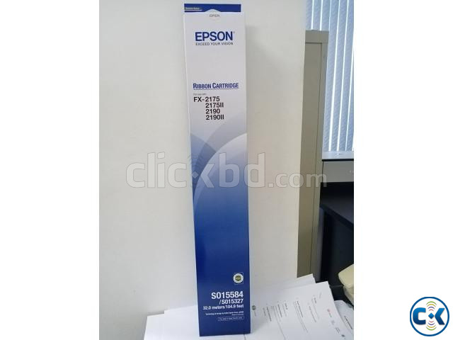 EPSON 100 Genuine FX-2190 2175 Black Ribbon large image 1
