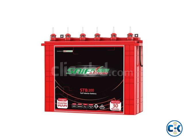 SAIF POWER TALL TUBULAR BATTERY 200AH 30 MONTH S REPLACEMENT large image 2