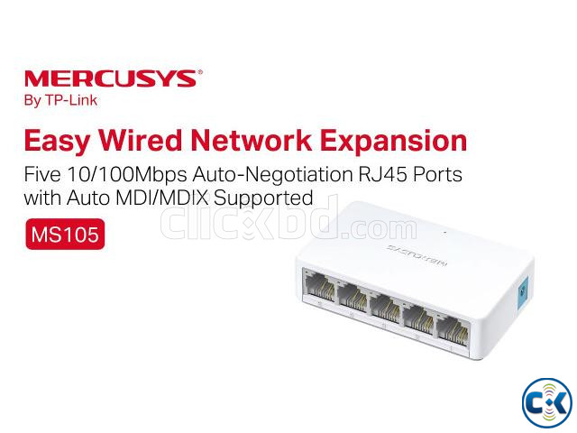Mercusys ms105 5-পোর্ট 10 100 mbps সুইচ large image 1