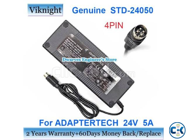 4-Pin 24V 5A AC DC Adapter Charger For TECH. Model STD-2405 large image 0