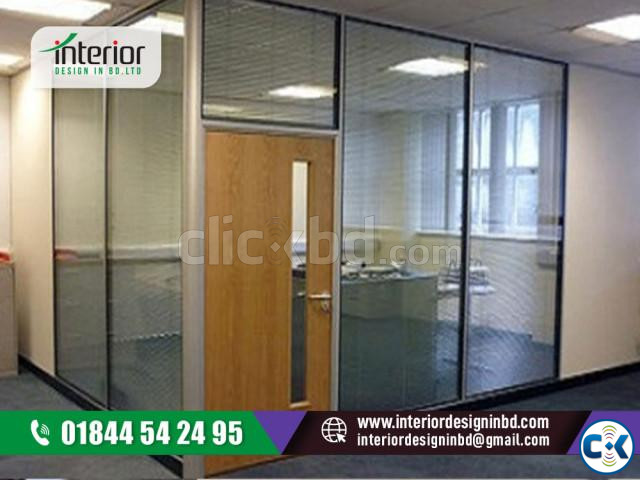 Office Room glass Interior Desig large image 2