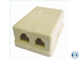 2 Way Telephone Socket Box Wall Mounted Telephone Replacemen