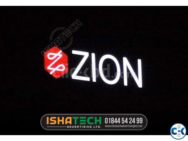 Acrylic front lit Acrylic letter LED Sign 3D Sign Letter large image 2