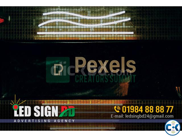 Acrylic Letter LED Sign 3D Sign Letter Arrow Sign Board Gl large image 2