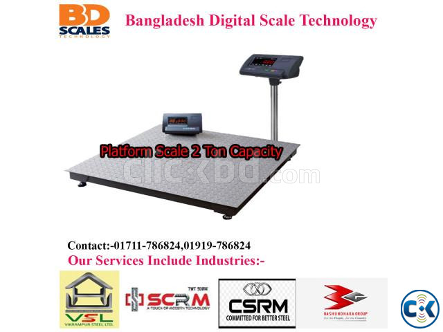 Digital Platform Scale 2 Ton Capacity large image 1