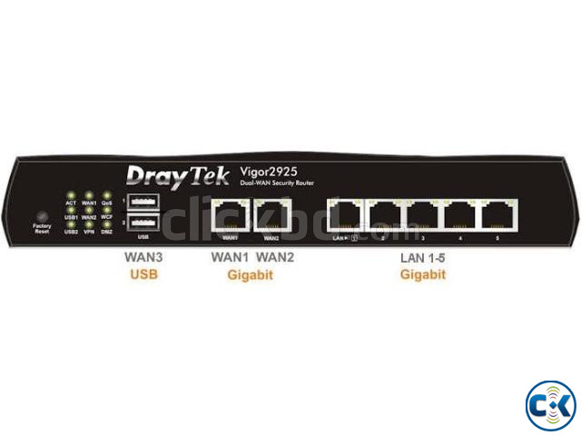 Draytek Vigor 2925 Dual-WAN Router Firewall Print Server. large image 1