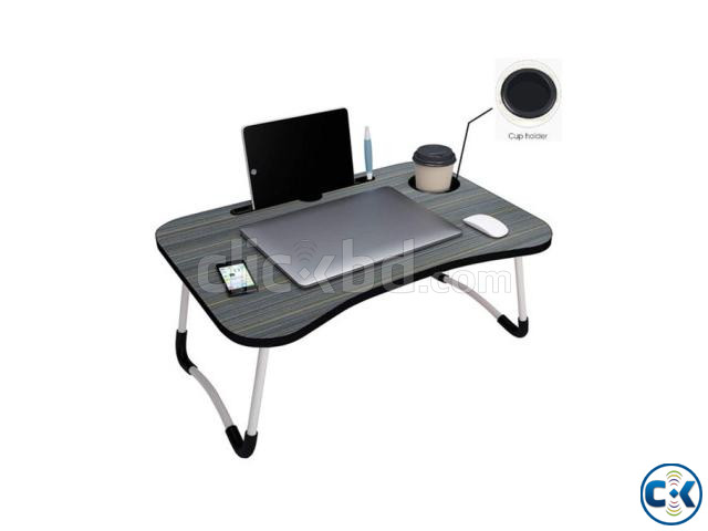 Foldable Laptop Stand Table With Drawer - Laptop Table large image 0