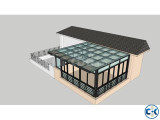 Small image 2 of 5 for Low-e Glass Room at Roof top | ClickBD