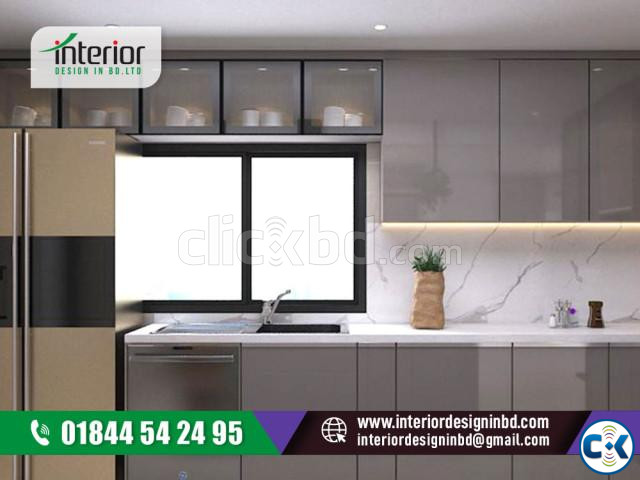 simple kitchen interior design Indian kitchen interior large image 3