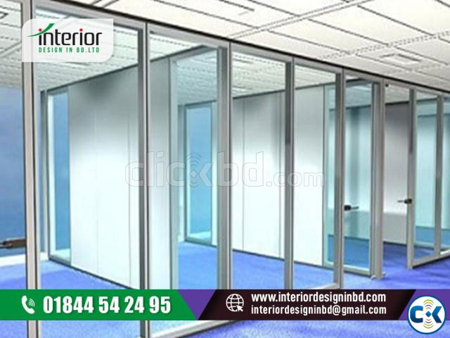 frosted glass partition | ClickBD large image 3
