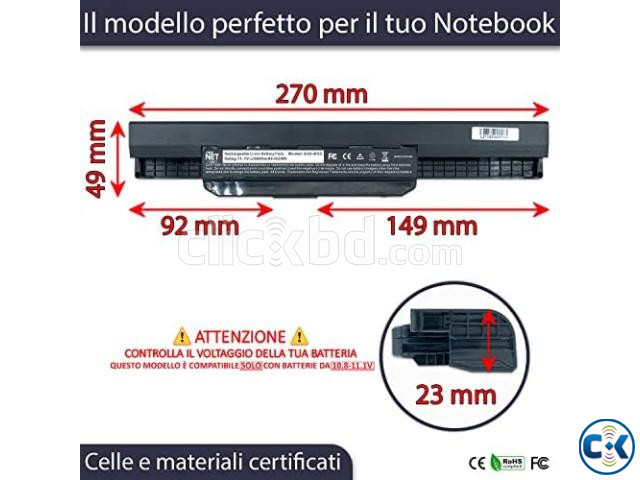 NEW High-grade Battery for Asus K43U 4400mAh 6 cells large image 2