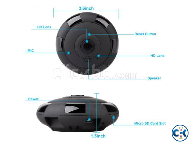 V380 Panoramic 2MP Wifi Video Camera Night Vision large image 3