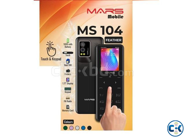 MARS MS104 Dual Sim Touch Button Phone large image 0