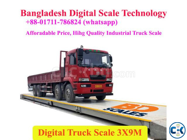 ডিজিটাল ট্রাক স্কেল 3X9 মিটার 60 টন large image 2