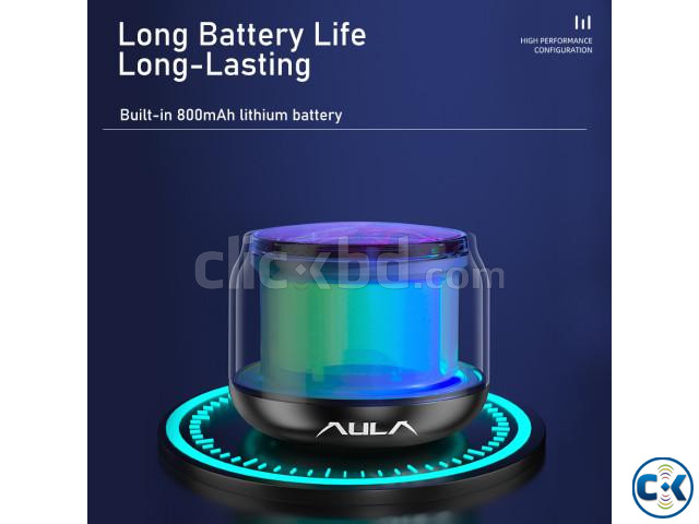 AULA BS302 360 Surround Sound Portable Bluetooth Speaker large image 3