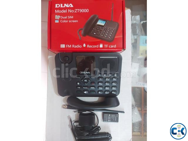 DLNA ZT9000 Sim Land Phone 2 Sim Call Record FM large image 1