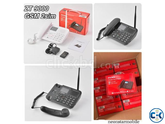 DLNA ZT9000 Sim Land Phone 2 Sim Call Record FM large image 2
