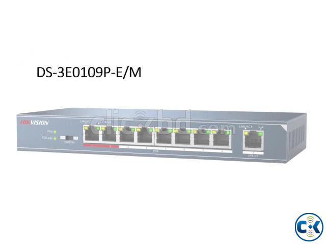 Hikvision DS-3E0109P-E M B 8 Port Unmanaged PoE Switch large image 1
