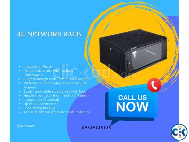4U Wall Mount Rack 600 450 large image 0