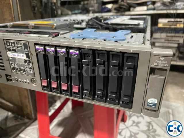 HP DL380 G5 Xeon processor 3.00 GHz Ram 8GB 8 slot Hard D large image 2