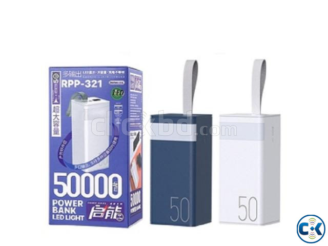 Remax 22.5W Power Bank 50000mAh LED Light Fast Charger large image 1