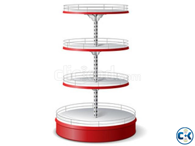 Round Display Gondola Rack For Super Shop Front Display Rack large image 0