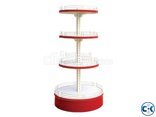 Round Display Gondola Rack For Super Shop Front Display Rack large image 3