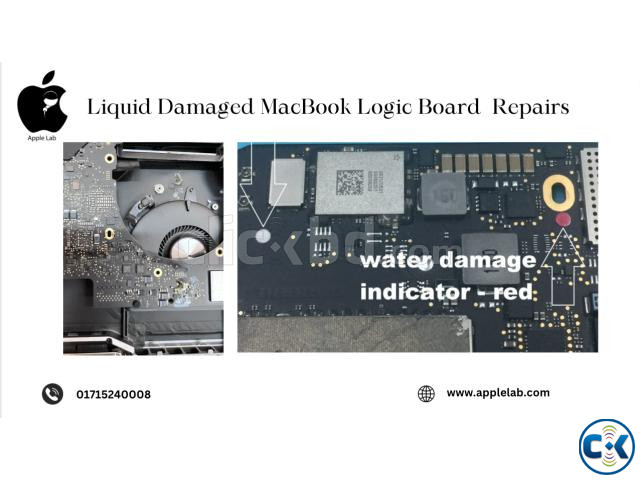 Liquid Damaged MacBook Logic Board Component Repairs large image 0