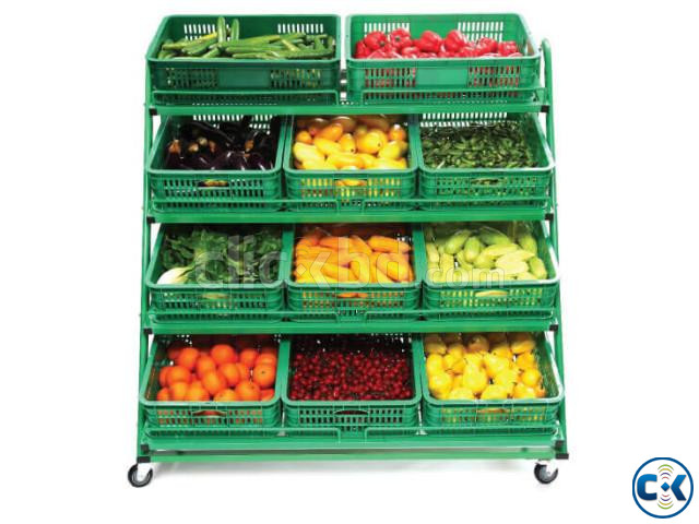 Vegetable Display rack fruits Display rack for super shop large image 2