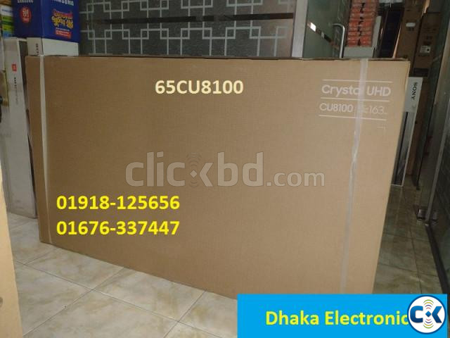 65 inch SAMSUNG CU8100 CRYSTAL UHD 4K BEZEL-LES TV large image 0
