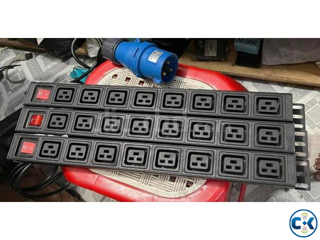 8 Way IEC C19 Horizontal PDU 8 Port . large image 0