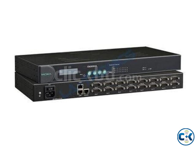 USED MOXA CN2650i-16 Dual-LAN Terminal Server with 16 RS-232 large image 0