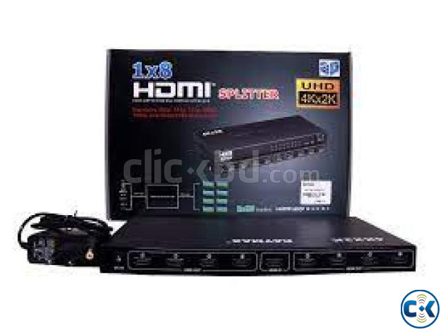 8 Port HDMI Splitter Amplifier for PS3 3D HD TV Support 1080 large image 2