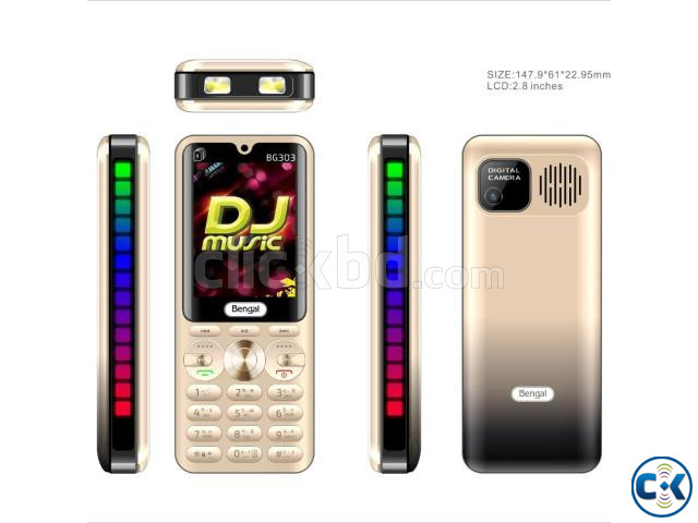 Bengali BG 303 Dj Java Supported 4 SIM Standby 4500mAh Power large image 1