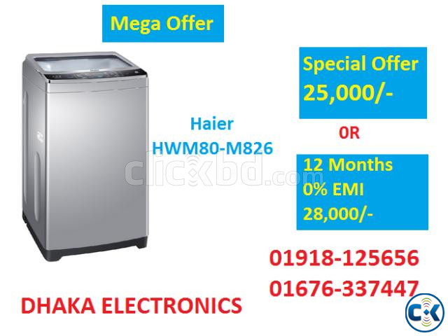 8 KG Haier HWM80-M826 TOP LOAD WASHING MACHINE OFFICIAL large image 0