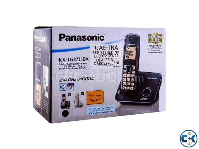 Panasonic KX-TG3711BX 1.8 LCD Screen Cordless Phone large image 1