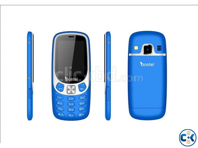 Bontel V1 Ultra Slim Phone With Cover Warranty -Blue large image 0