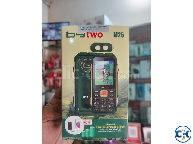Bytwo M25 Dual Sim Power Bank Phone 5200mAh Battery large image 1