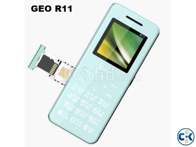 Geo R11 Mini Phone Touch Keypad Blue large image 0
