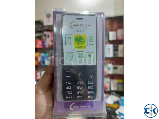 Geo R40 Four Sim Feature Phone 2500mAh Battery large image 1