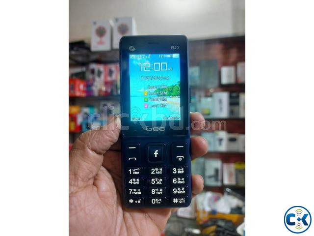 Geo R40 Four Sim Feature Phone 2500mAh Battery large image 2