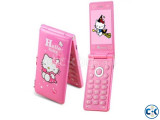 Hello Kitty D10 Folding Mobile Phone Touch Display