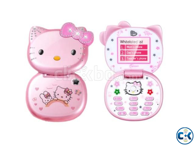 Hello Kitty K688 Mini Folding Mobile Phone large image 0